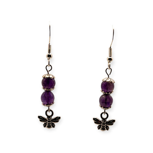 Amethyst Beeutiful Dangle Earrings