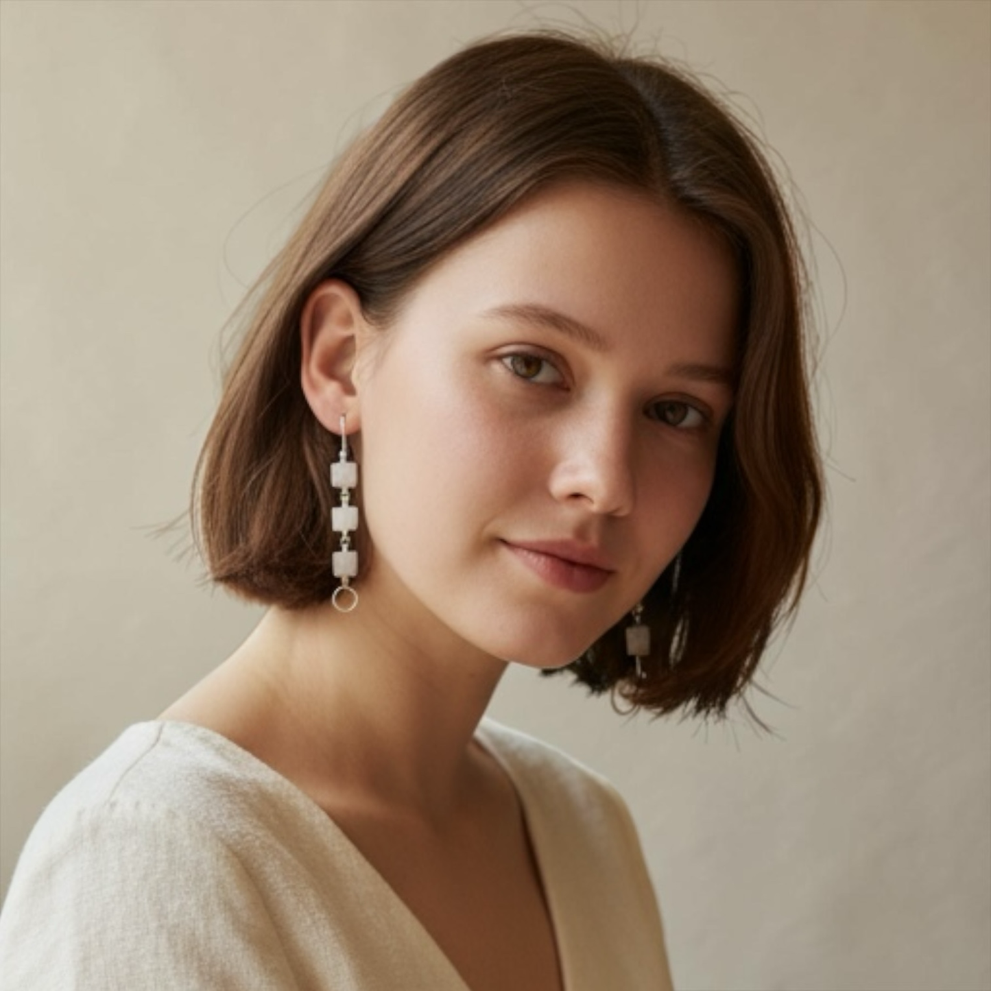 Moonstone Dangle Earrings