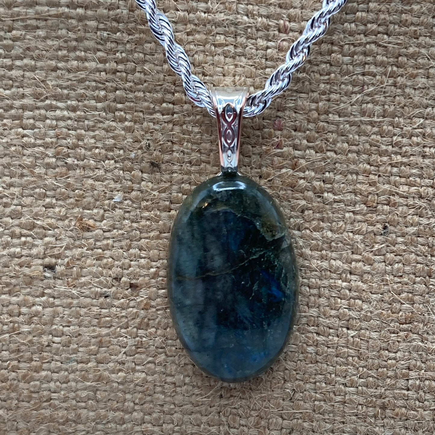 Labradorite Cabochon Necklace