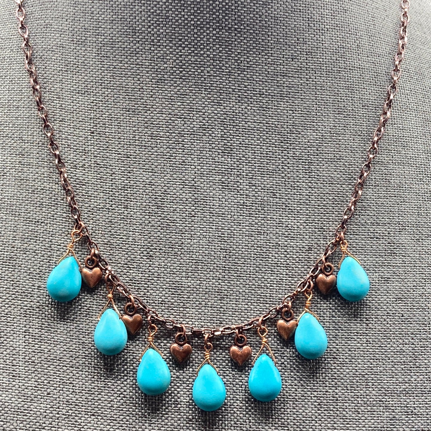 Turquoise Tear Drop Necklace