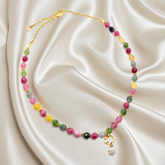 Multicolor Jade Necklace