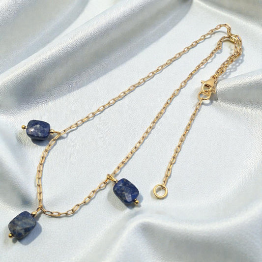 Lapis Dangle Necklace