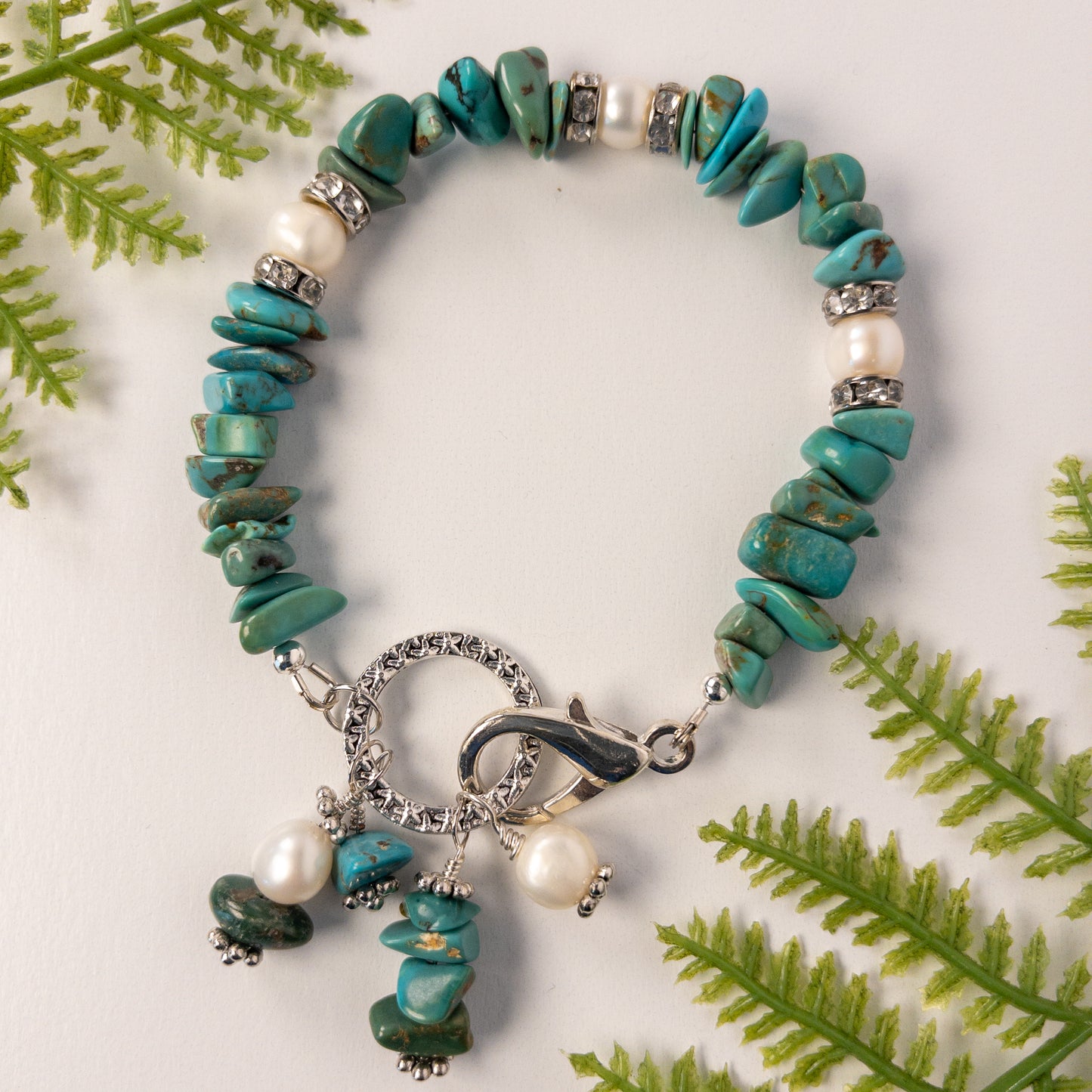 Turquoise Chip Bracelet