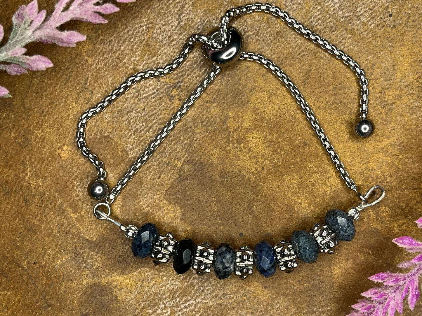 Dumortierite Bolo Bracelet