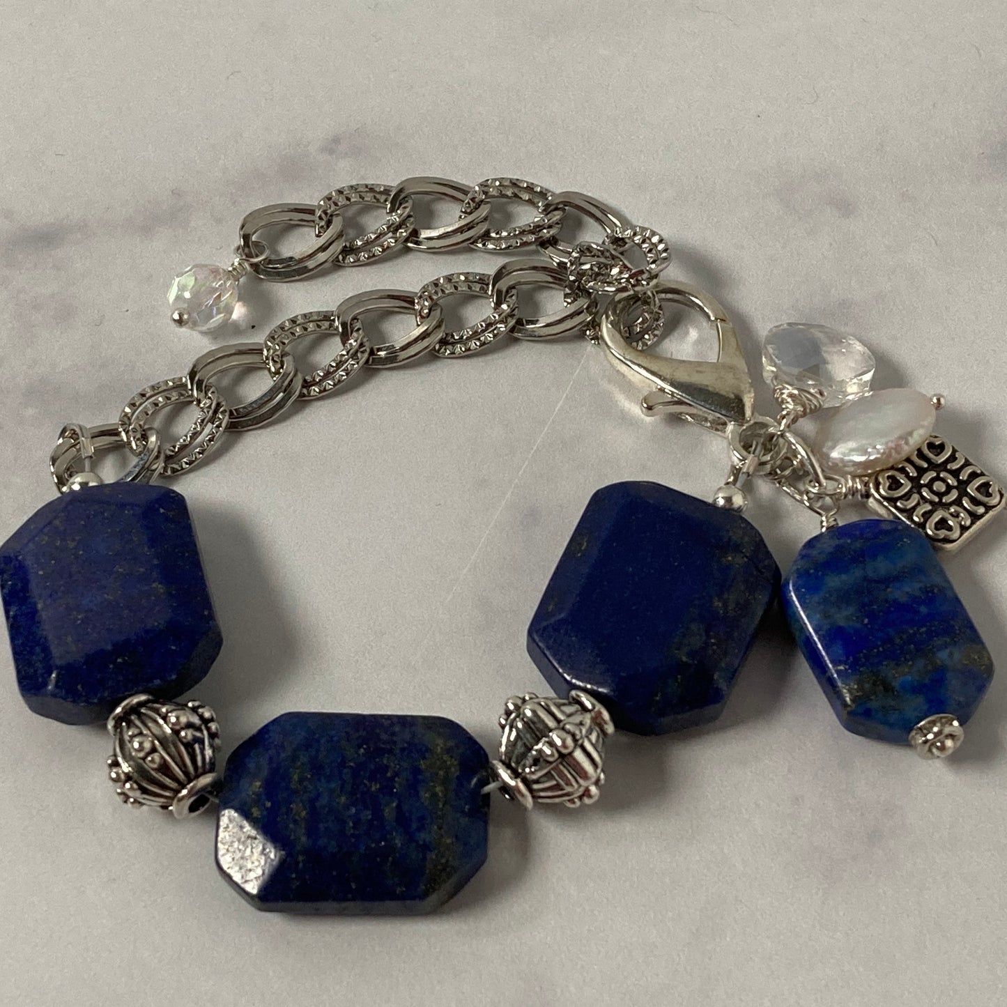 Lapis Statement Bracelet