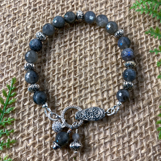 Labradorite Magnetic Clasp Bracelet