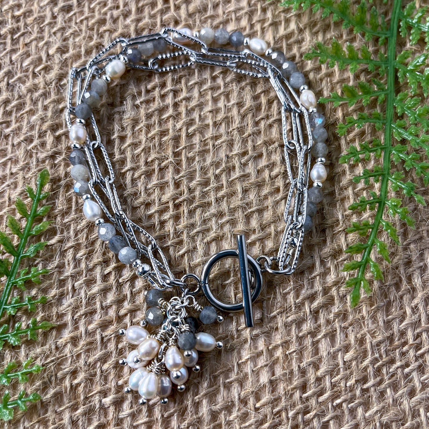 Multi-strand Labradorite Bracelet