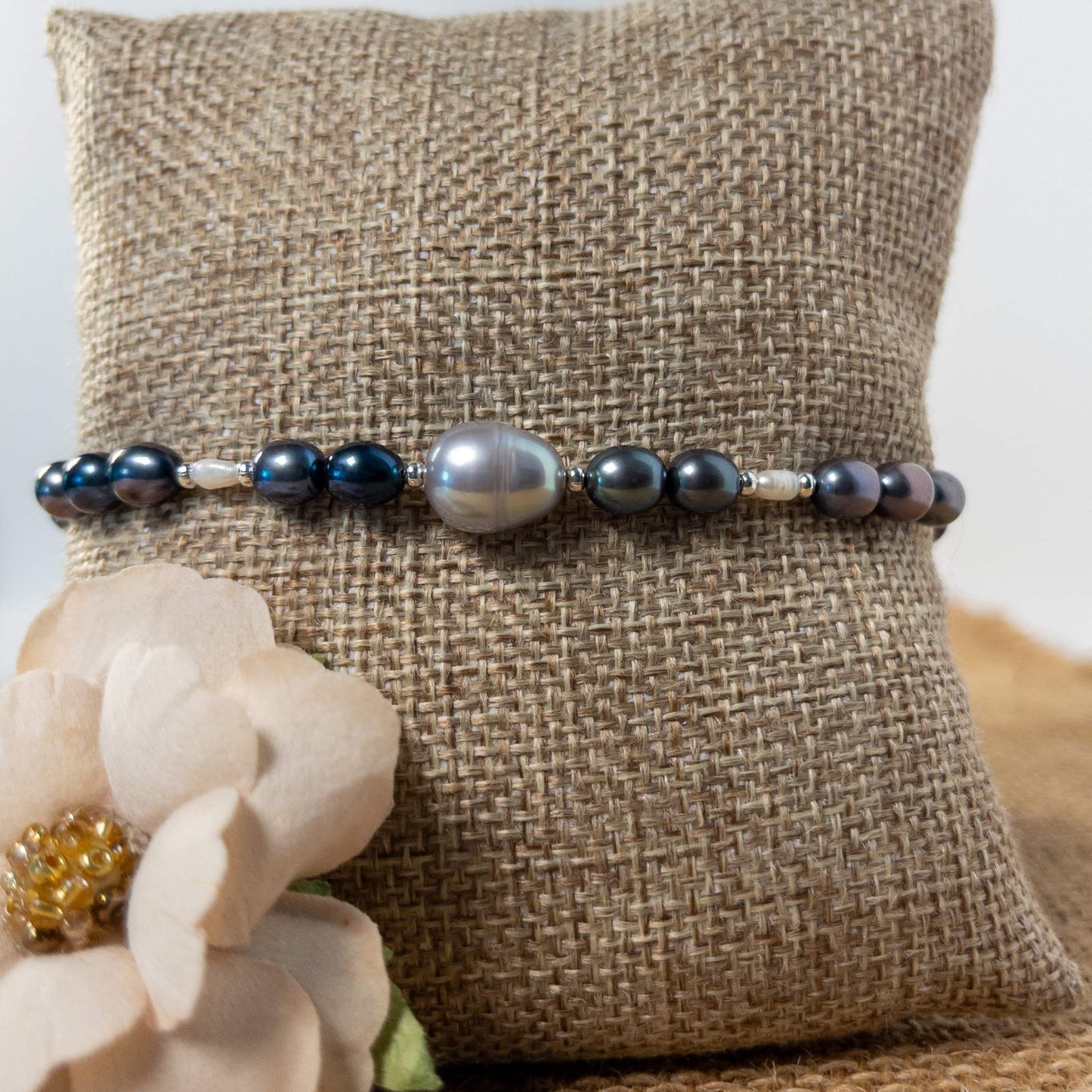 Peacock Pearl Bracelet