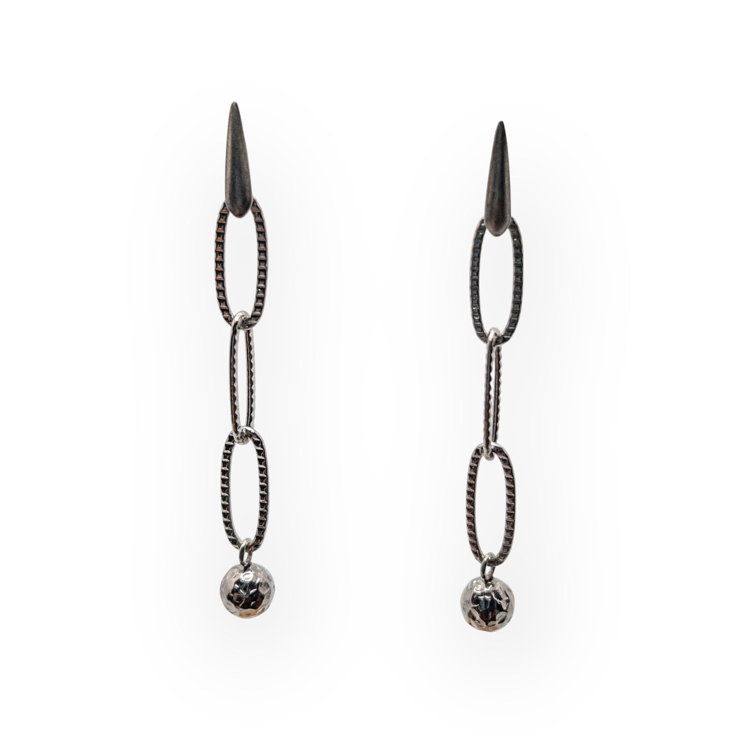 Simple Paperclip Chain Dangle Earrings