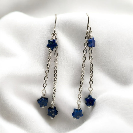 Lapis Star Dangles