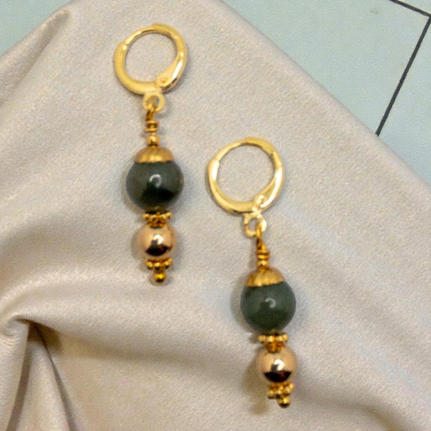 Jade Huggie Earrings