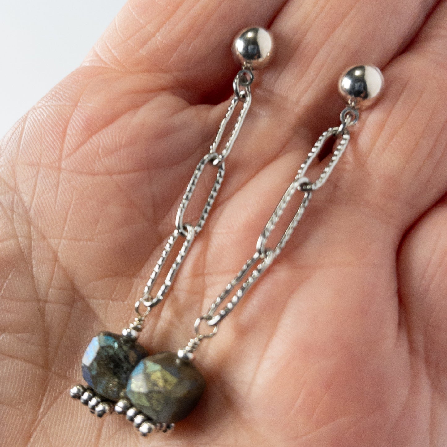 Labradorite Dangle Earrings