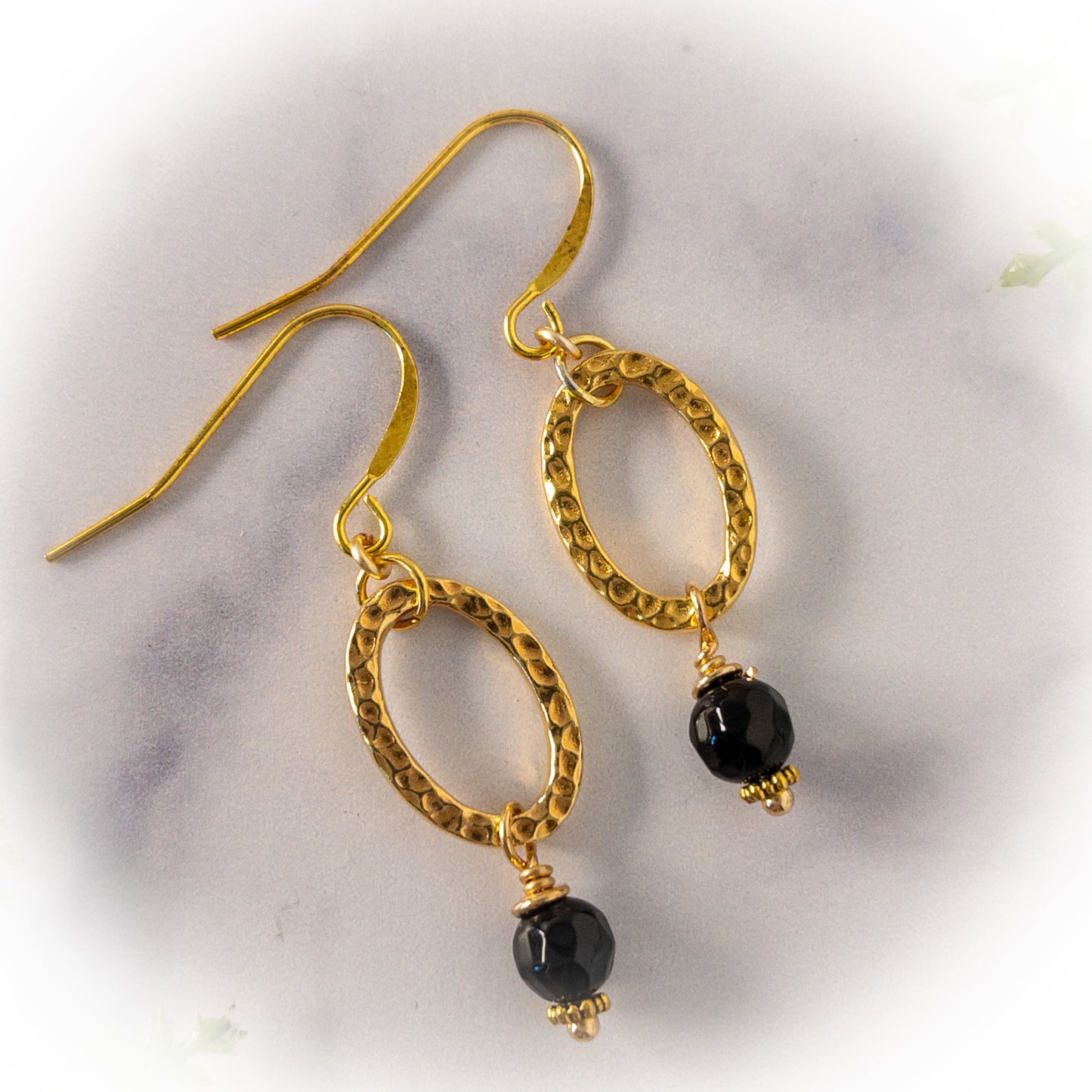 Black Onyx Gemstone Earrings