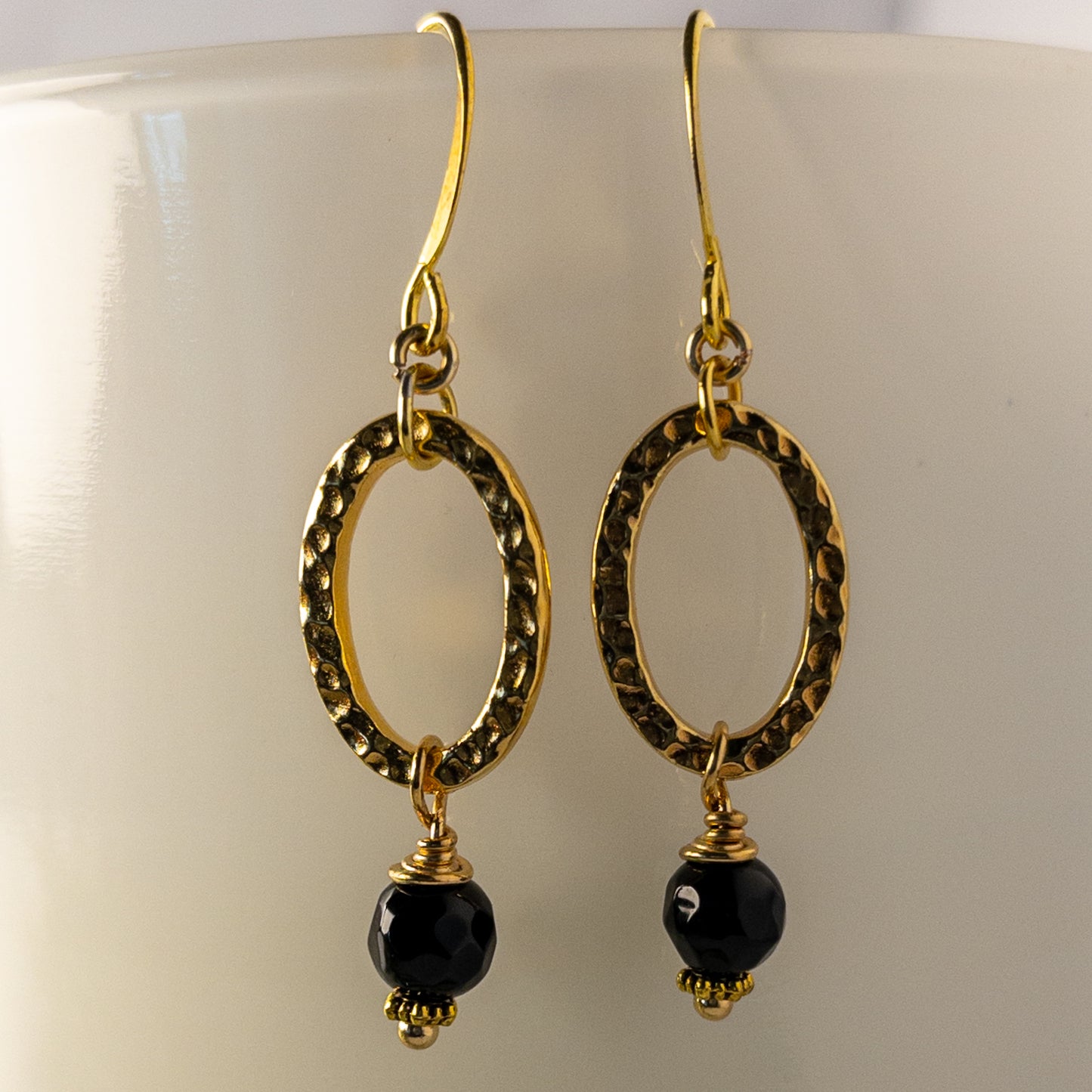 Black Onyx Gemstone Earrings