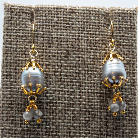 Freshwater Silver Pearl Earrings