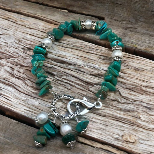 Turquoise Chip Bracelet