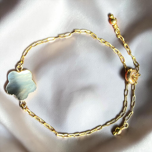 Mother Of Pearl Bolo Bracelet