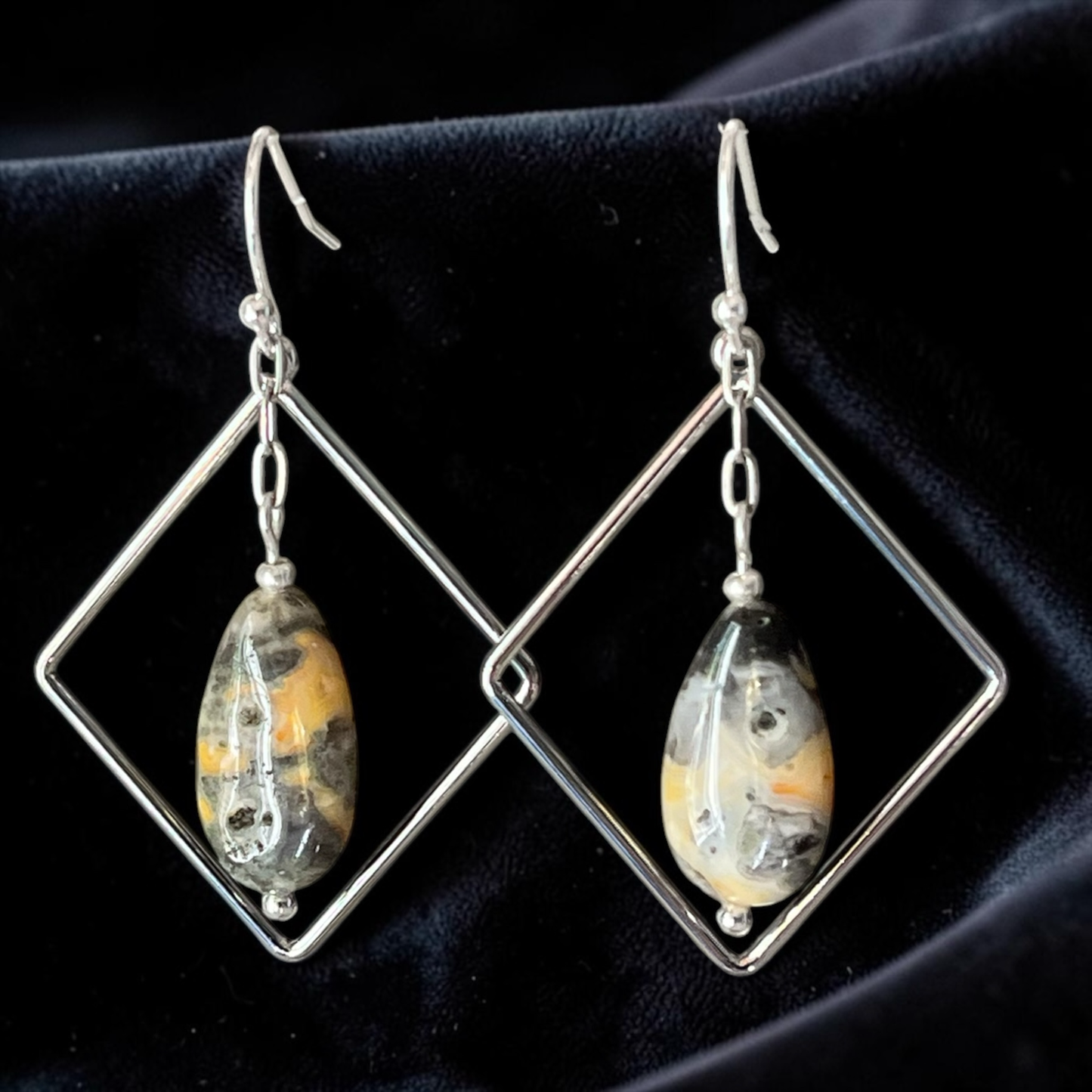 Crazy Lace Agate Earrings