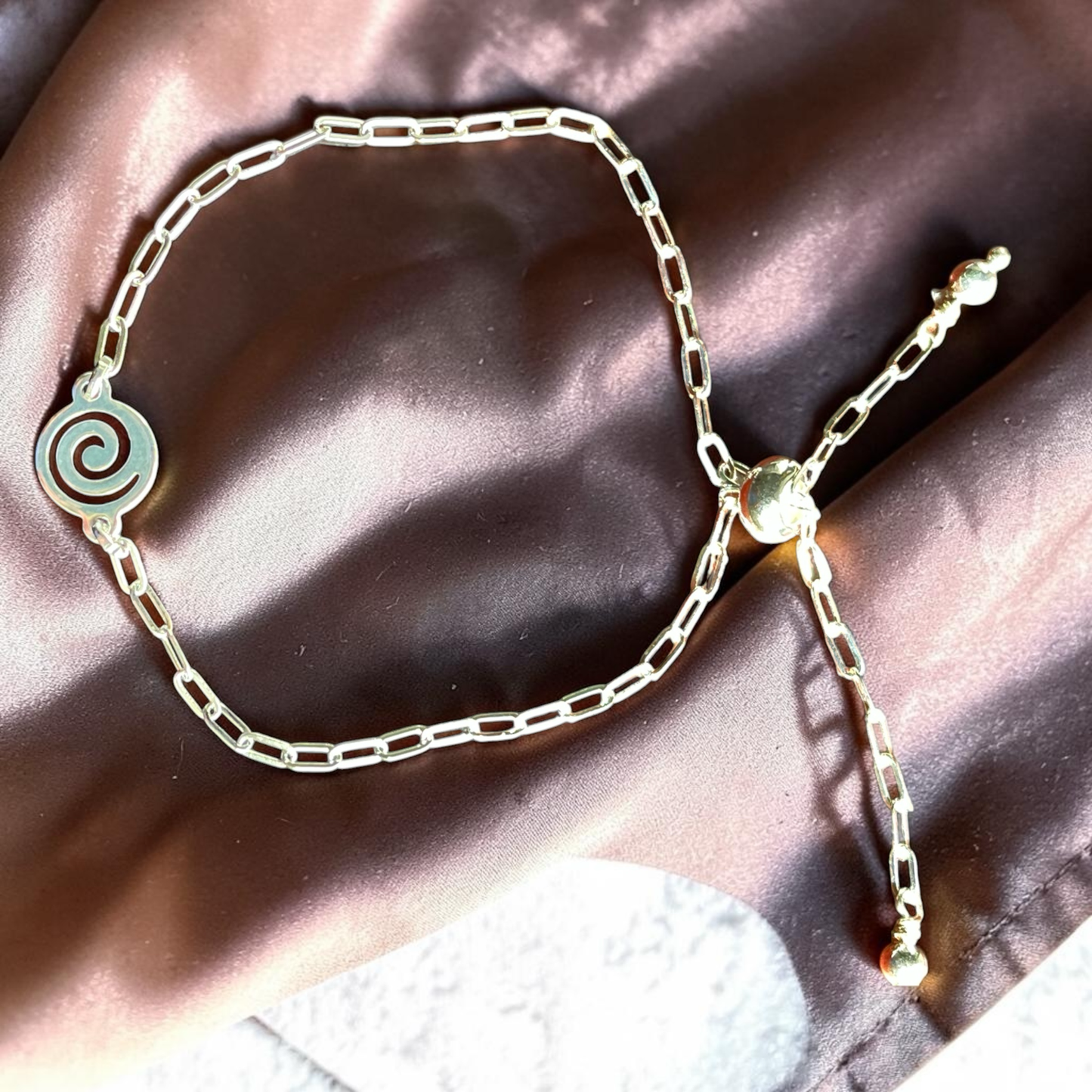 Silver Paperclip Chain Bracelet