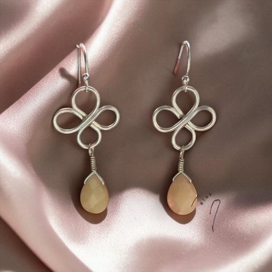 Yellow Jade Earrings