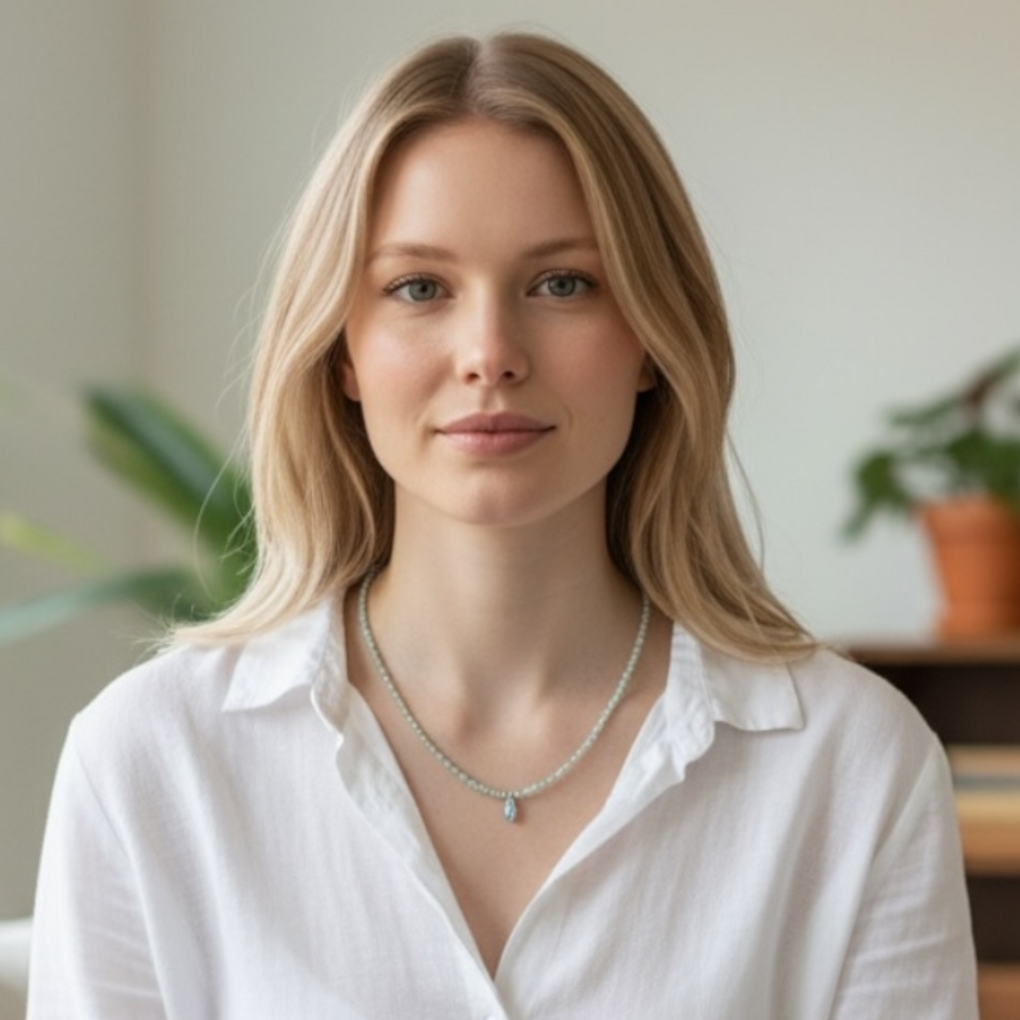 Larimar Beaded Necklace