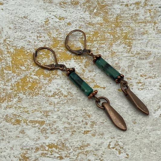 Simulant Turquoise Earrings