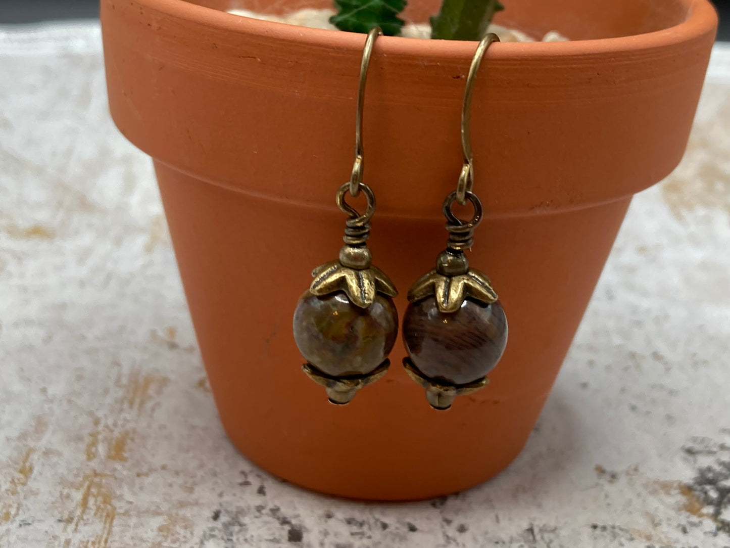 Indian Agate Earrings