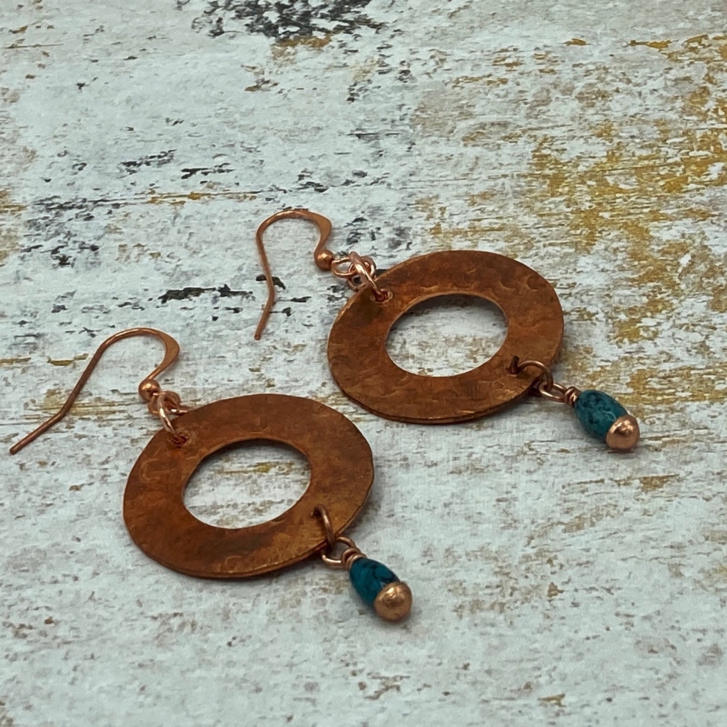 Copper Washer Earrings